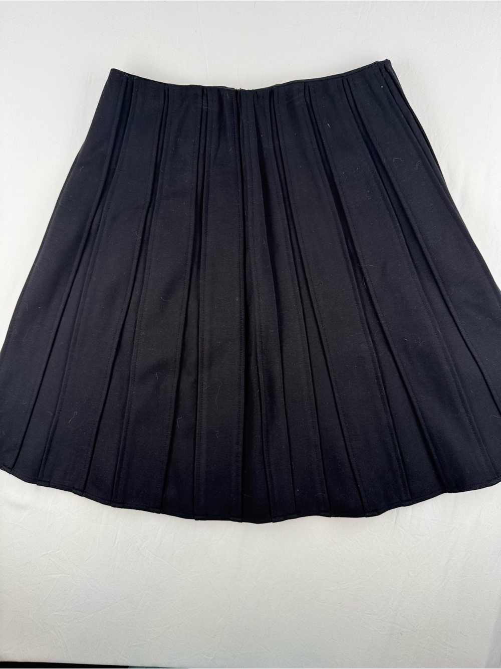 Alfani Black Pleated Circle Skirt with 1/4 Back Zip